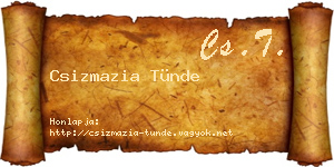 Csizmazia Tünde névjegykártya